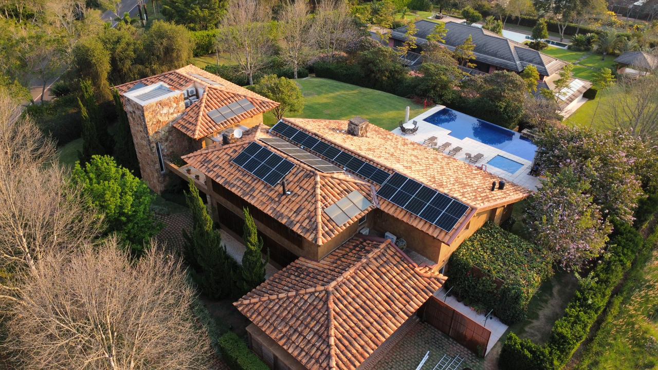 Casa com energia solar